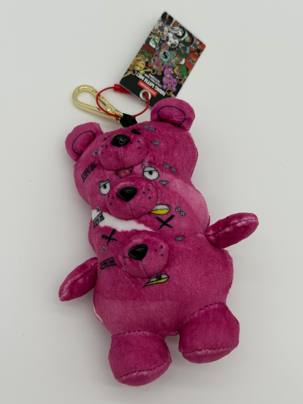 Triple Pink Bear Keychain SPRAYGROUND Limited Edition